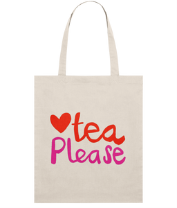 Tea Please Illustration Tote Bag